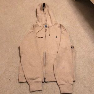 ‼️‼️Ralph Lauren Polo Tan Zip-up Hoodie